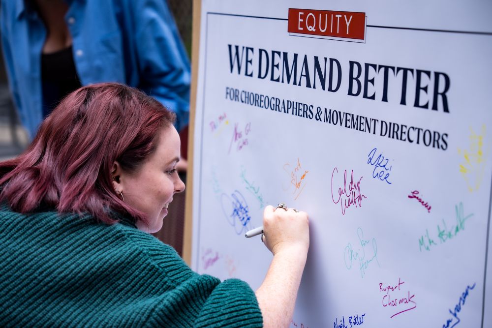 Choreographers and Movement Directors mass action day